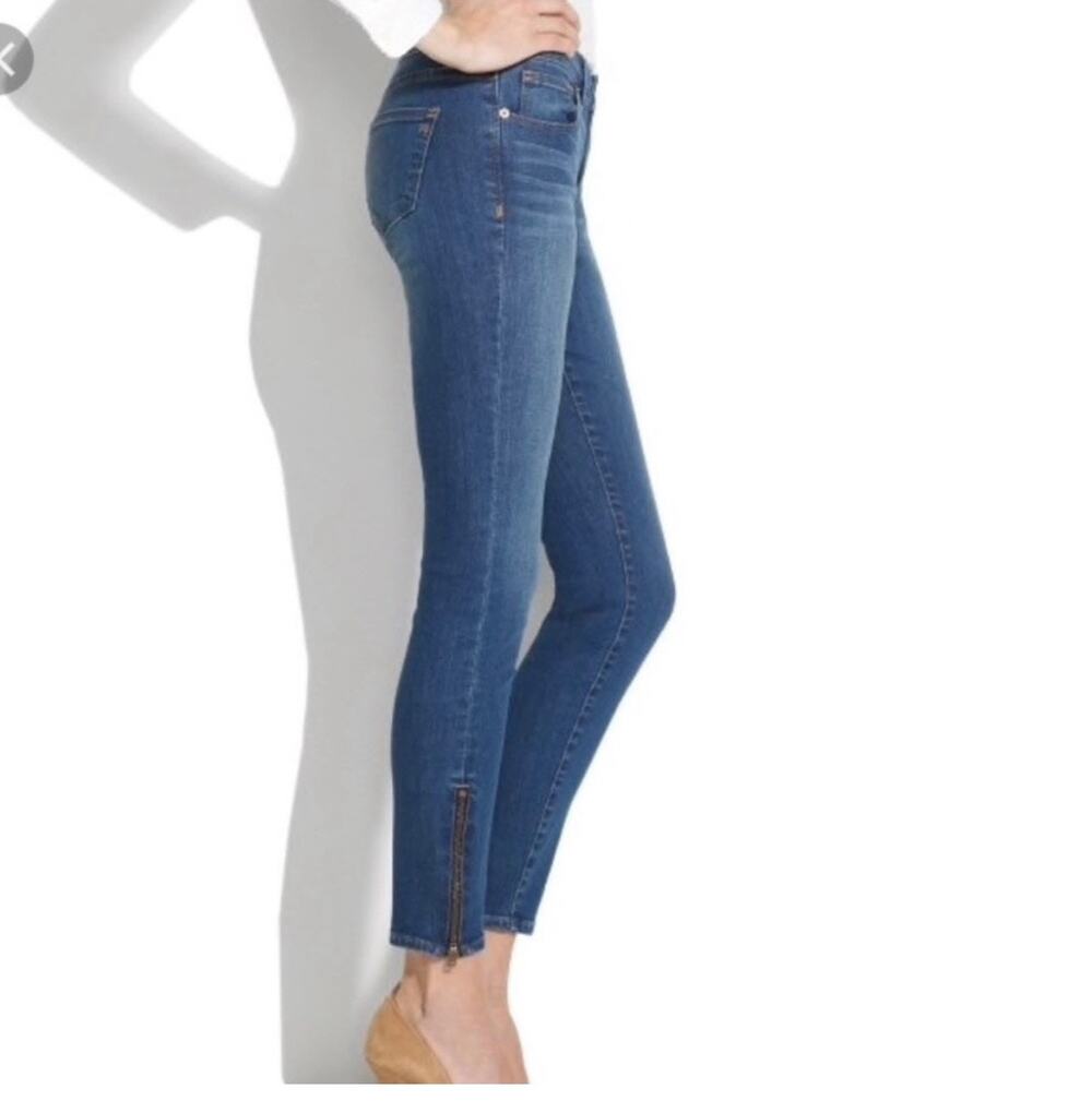 Madewell Jeans Skinny Ankle Size 27 Zip Ankle Stretchy
